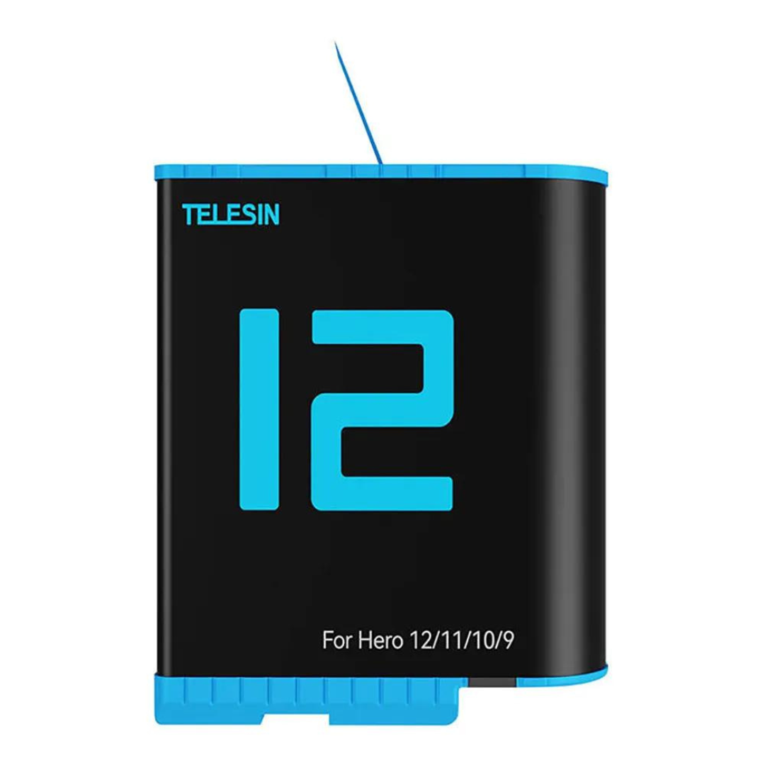 TELESIN Fully Decoded Battery for GoPro HERO12/HERO11/HERO10/HERO9