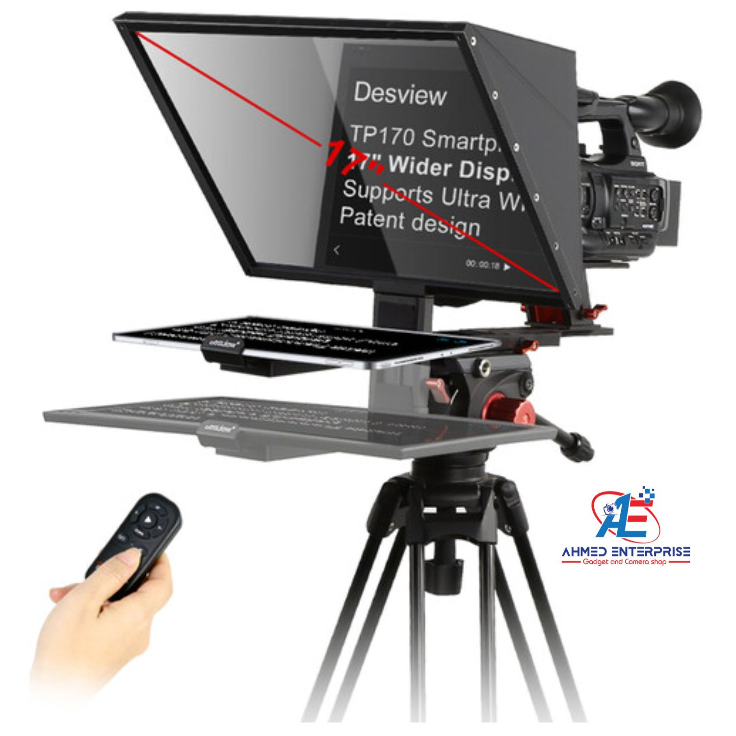 Desview TP170 Portable Teleprompter 17' for Camera