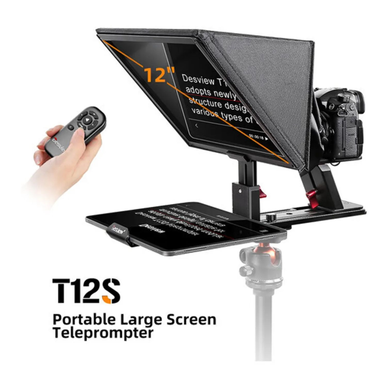 Desview T12s Teleprompter 12.9' for Camera