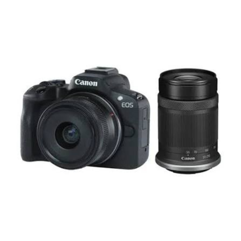 Canon EOS R50 Mirrorless Camera with RF-S 18-45mm IS STM Lens