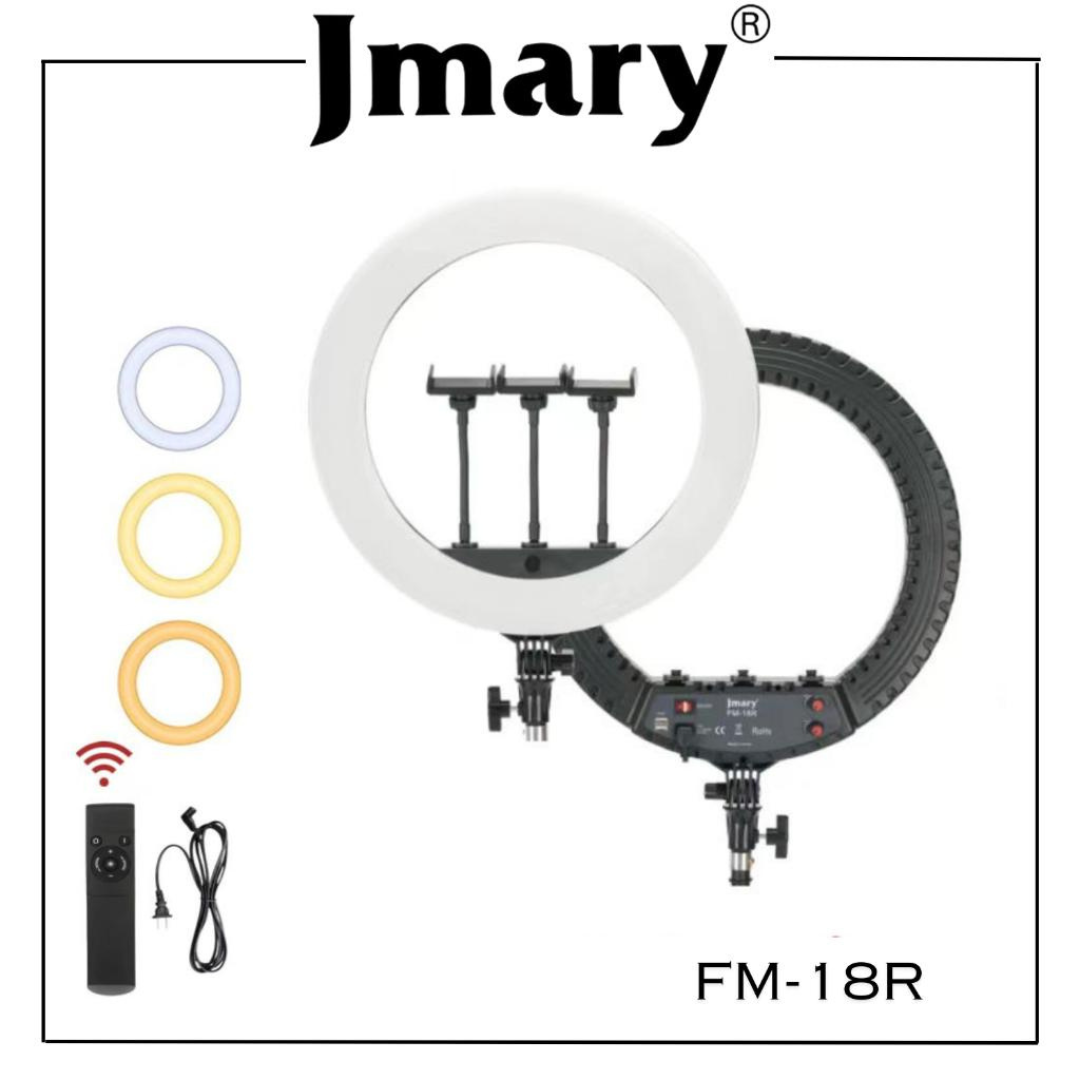 JMARY FM-18R Photography Makeup Studio Vlog 18-Inch LED Ring Light