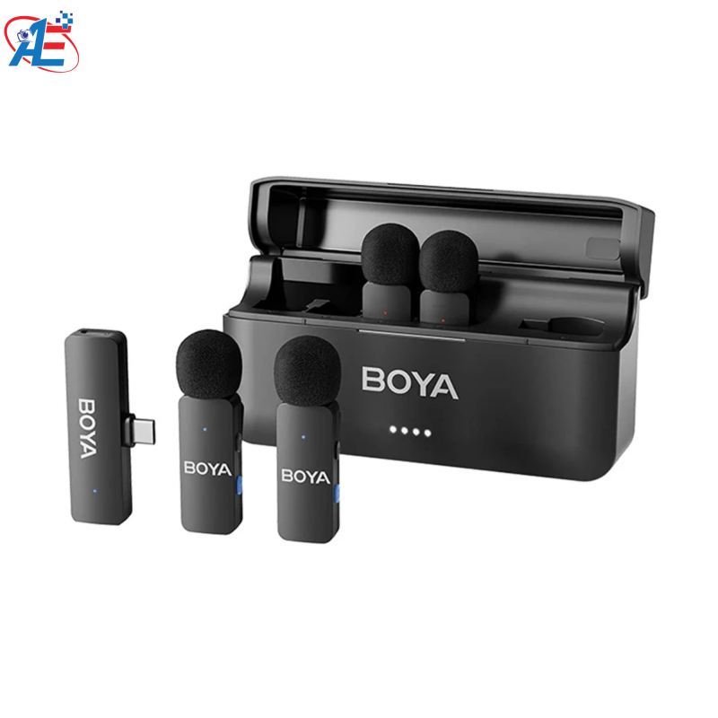 BOYA BY-V4U 4-Channel Mini Wireless Microphone for Type-C Devices