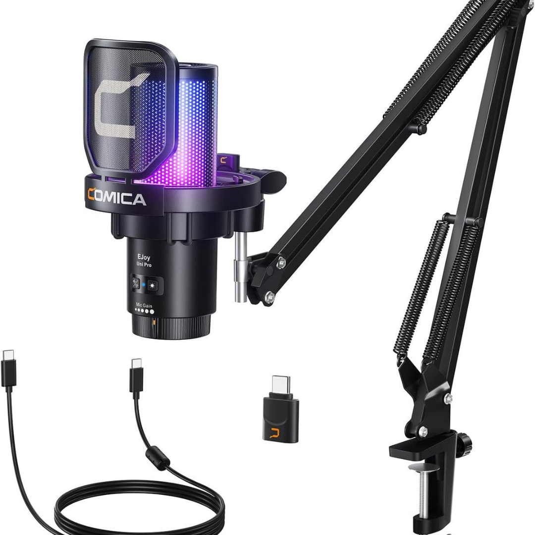 COMICA EJoy Uni Pro RGB Condenser Wireless USB Microphone