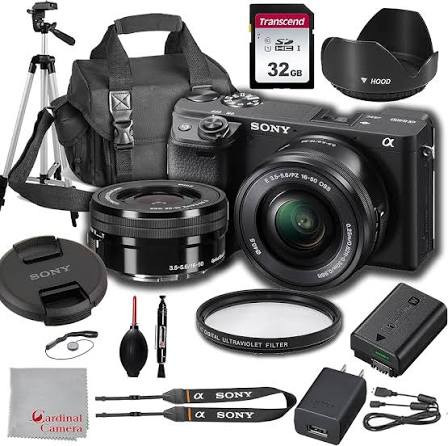 sony alpha a6100 with 16 50mm lens