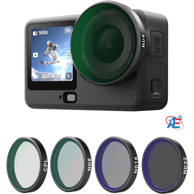 TELESIN 4-Pack CPL ND Filter Kit for DJI Osmo Action 6