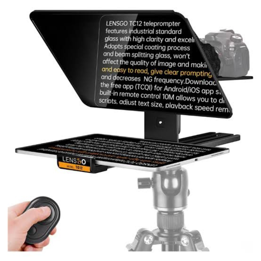 LENSGO TC12 Teleprompter for Camera and iPad 12.9"