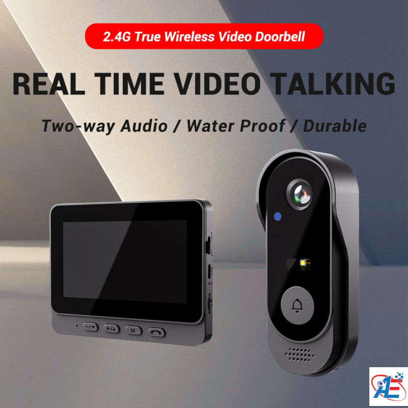 X8 Smart Wireless 1080p Video Intercom Doorbell with 4.3" OLED Display