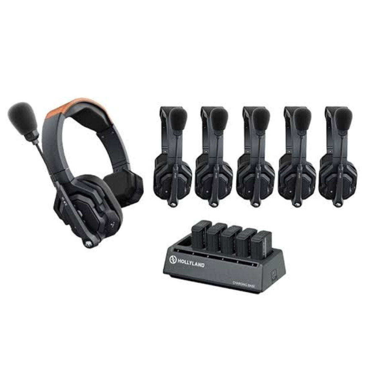 Hollyland Solidcom C1-6S Full-Duplex Wireless DECT Intercom System with 6 Headsets (1.9 GHz)