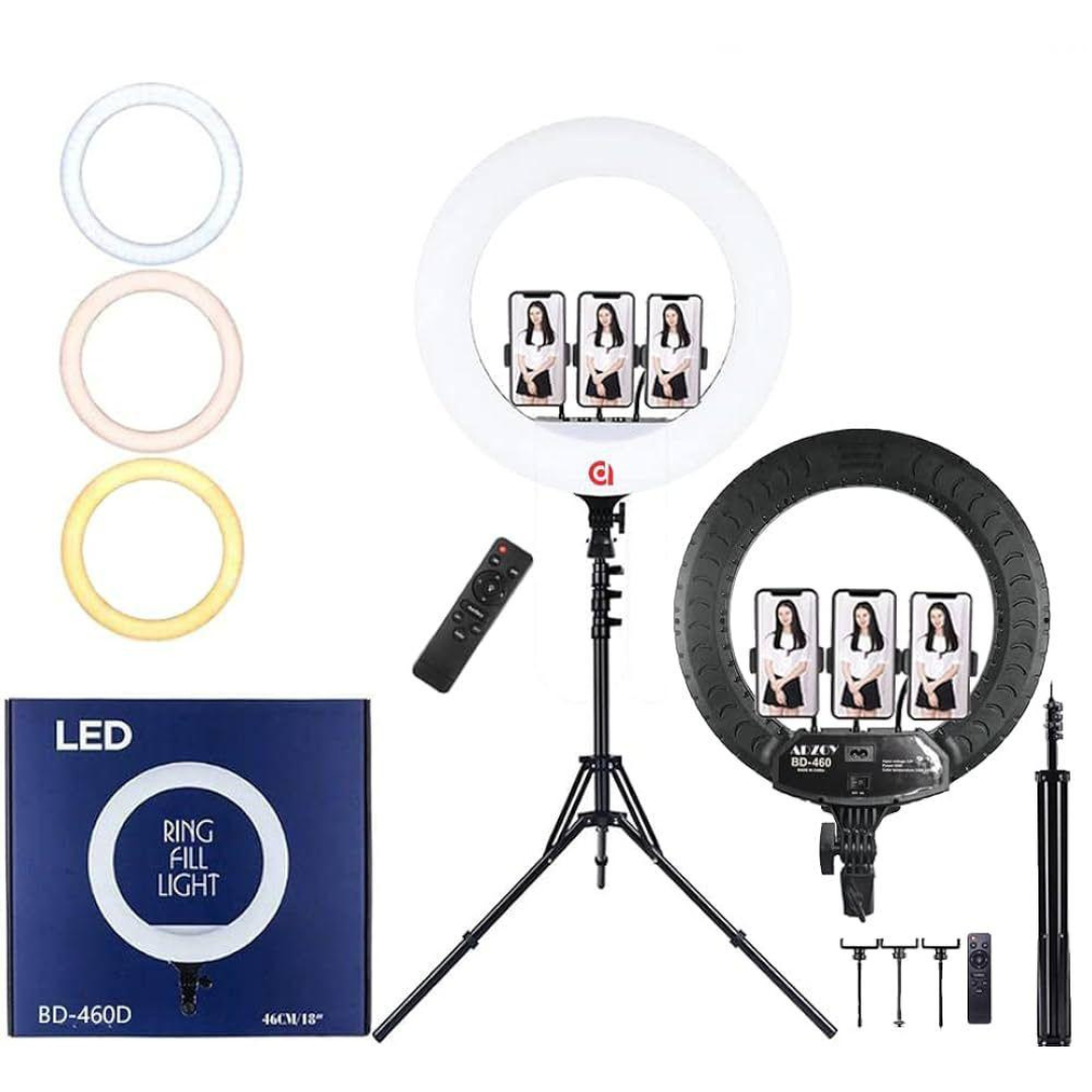 BD-460D 46cm (18-Inch) Bi-Color LED Ring Fill Light