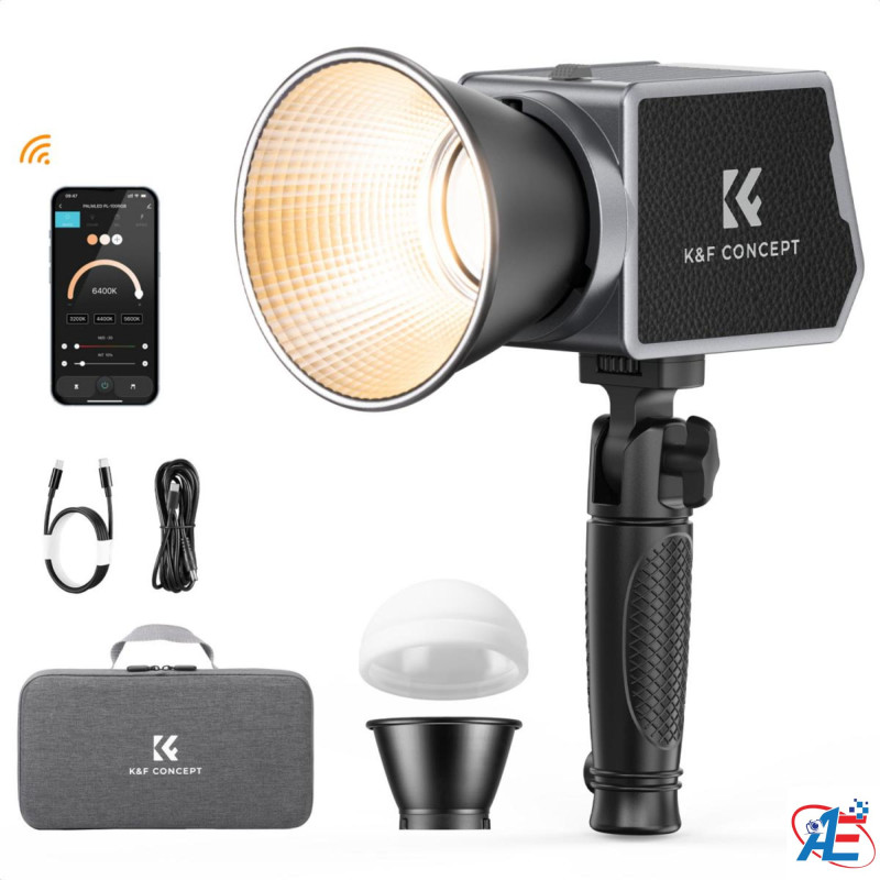 K&F Concept PL-60B 60W COB Photography Light with Built-in 4500mAh Battery
